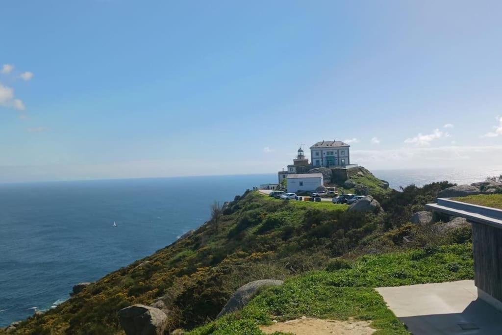 Casa Maria Con Jardin, Aparcamiento Y Vistas Al Mar Villa Finisterre Exterior photo